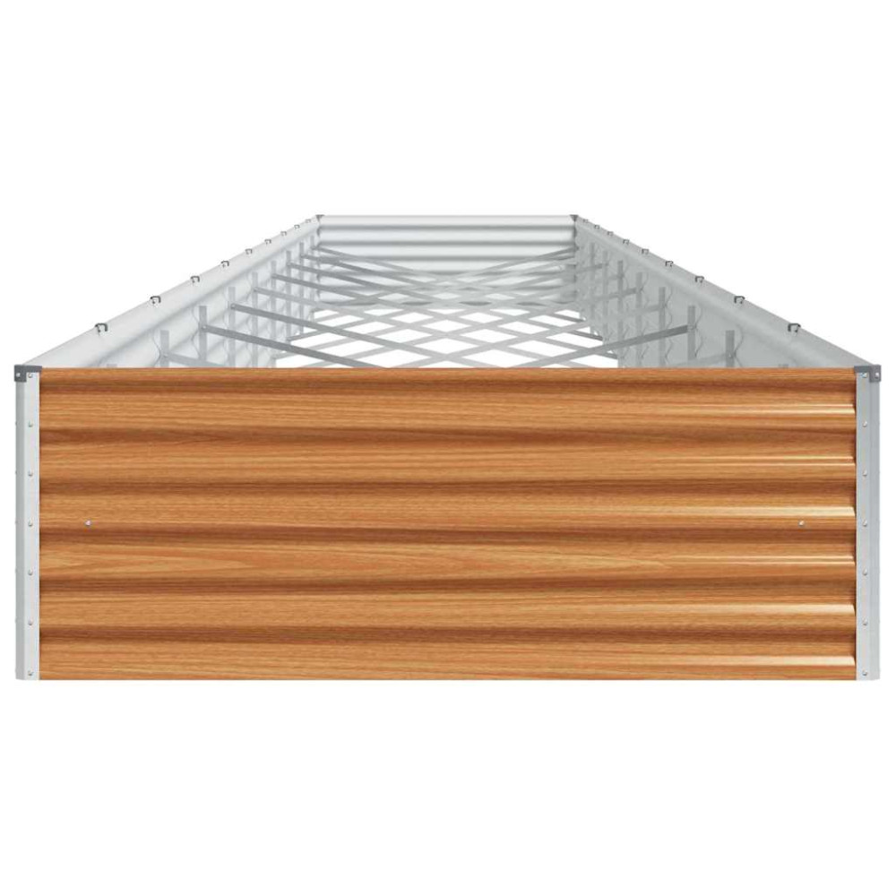 Produktbild för Upphöjd odlingslåda 970 x 100 x 36 cm Galvaniserat Stål