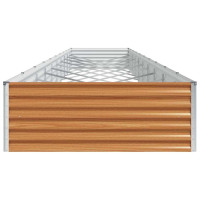 Produktbild för Upphöjd odlingslåda 970 x 100 x 36 cm Galvaniserat Stål