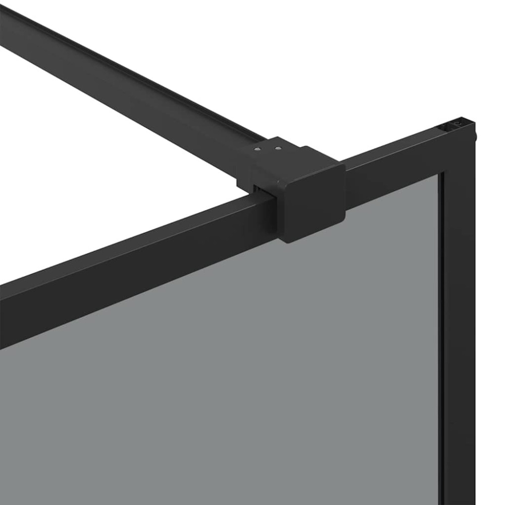 Produktbild för Walk-in Duschvägg Svart 80 x 195 cm härdat glas
