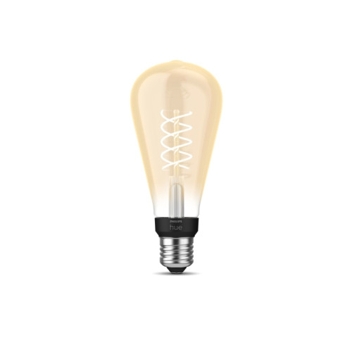 Philips Hue White - LED-glödlampa med filament - form: ST72 - E27 - 7 W - varmt vitt ljus - 2100 K - Led E27
