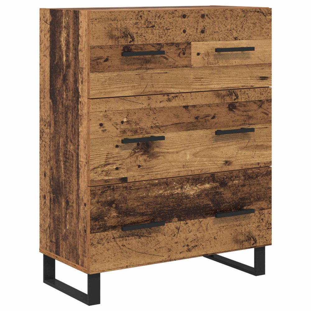 Produktbild för Skåp Gammalt trä 69,5 x 34 x 180 cm Konstruerat trä