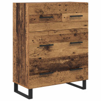 Produktbild för Skåp Gammalt trä 69,5 x 34 x 180 cm Konstruerat trä