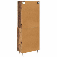 Produktbild för Skåp Gammalt trä 69,5 x 34 x 180 cm Konstruerat trä