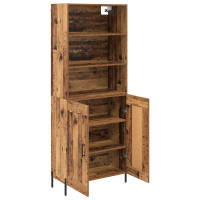 Produktbild för Skåp Gammalt trä 69,5 x 32,5 x 180 cm Konstruerat trä