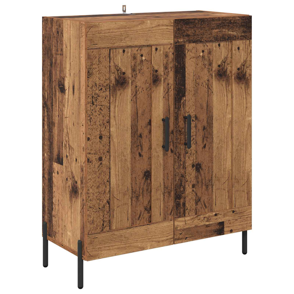 Produktbild för Skåp Gammalt trä 69,5 x 32,5 x 180 cm Konstruerat trä