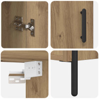 Produktbild för Skåp Artisan Ek 69,5 x 32,5 x 180 cm Konstruerat trä