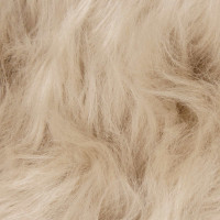 Produktbild för Fuskfäll matta TAFALLA Beige Ø 200 cm Polyester