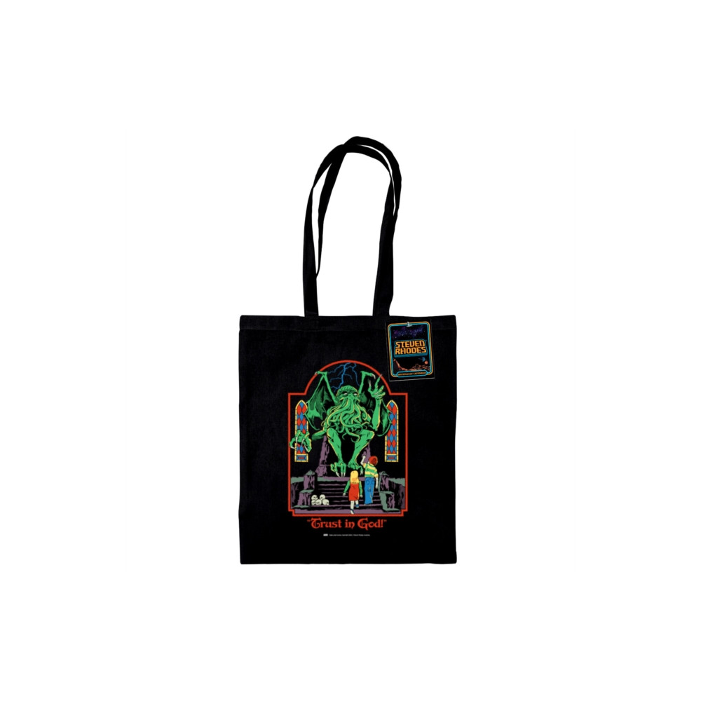 Produktbild för Steven Rhodes (Trust In God) Black Tote Bag