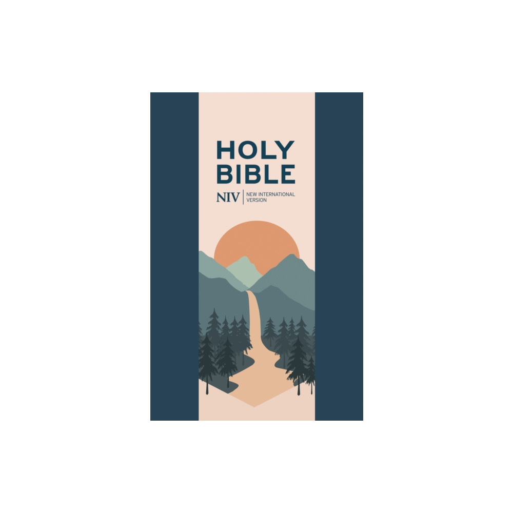 Produktbild för NIV Larger Print Personal Navy Blue Bible (häftad, eng)