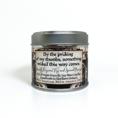 THE CANDLE ROOMS Something Wicked This Way Comes - Scented Soy Candle - Darkly Fragrant Fig and Spiced Orange