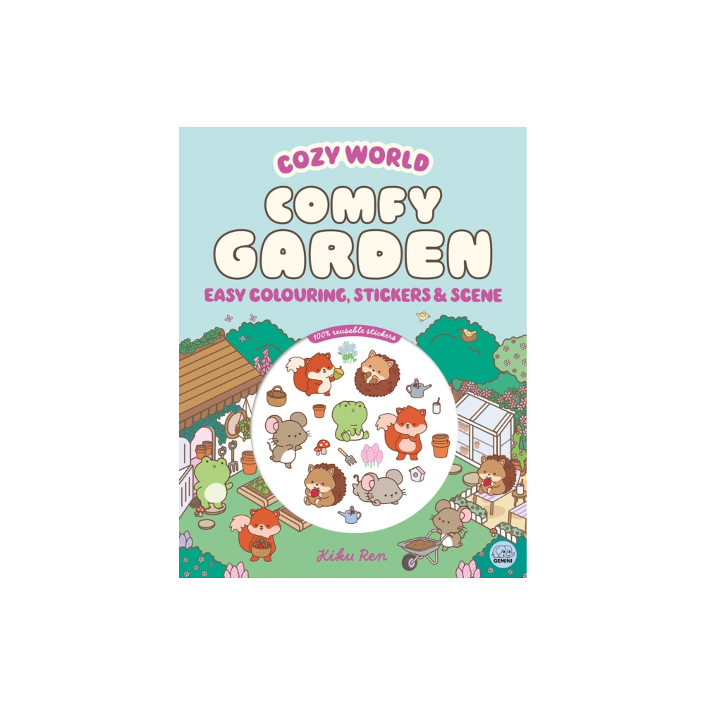 Produktbild för Cozy World Comfy Garden: Easy Colouring and Sticker Scene for Teens, Young Adults and Adults (häftad, eng)