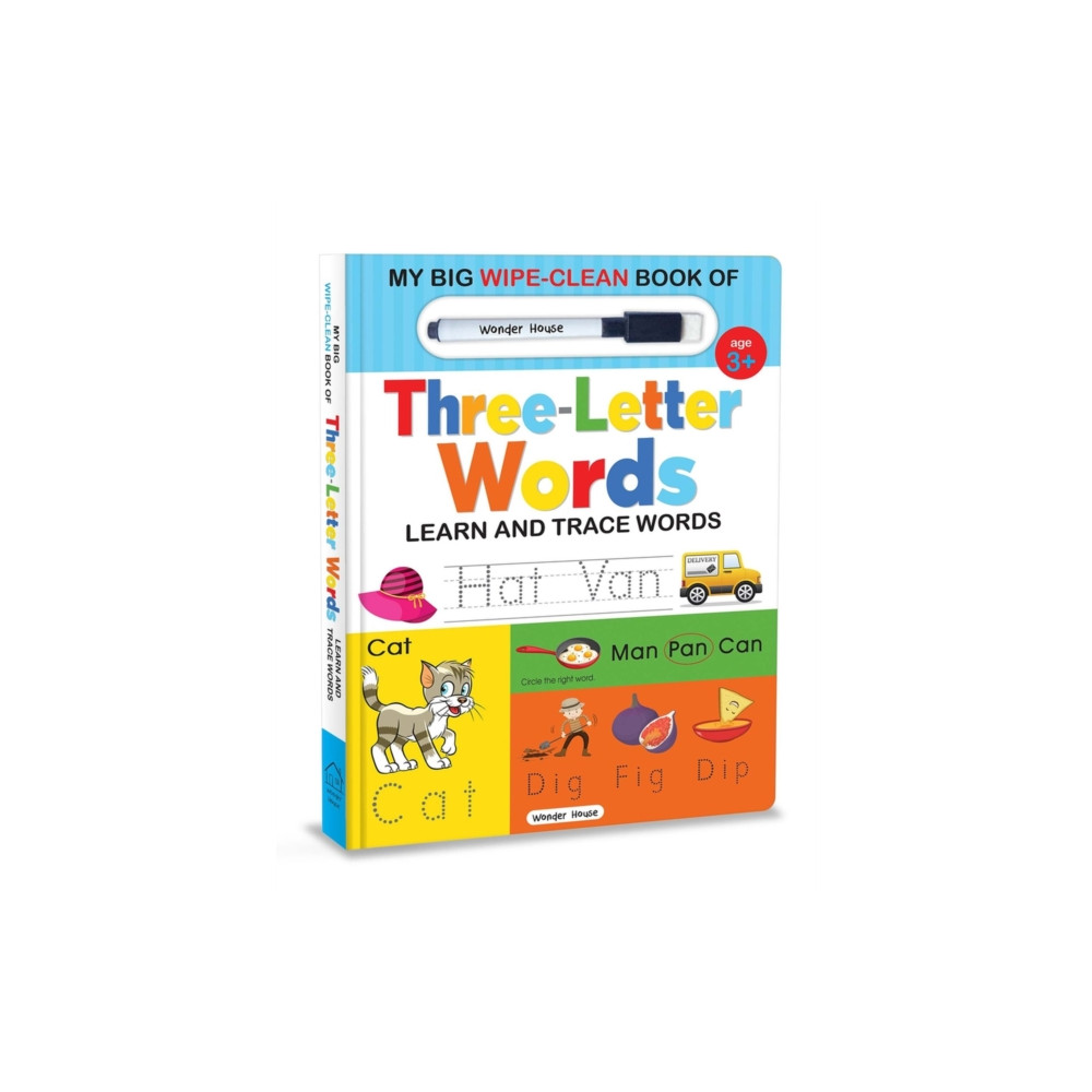 Produktbild för My Big Wipe and Clean Book of Three Letter Words for Kids (inbunden, eng)