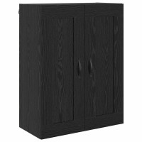 Produktbild för Skåp Svart Ek 69,5 x 34 x 180 cm Konstruerat trä