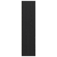 Produktbild för Garderob med låda Svart Ek 50 x 30 x 200 cm Konstruerat trä