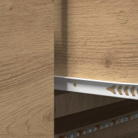 Produktbild för TV-bänk med LED Artisan Ek 140 x 34 x 40 cm Konstruerat trä