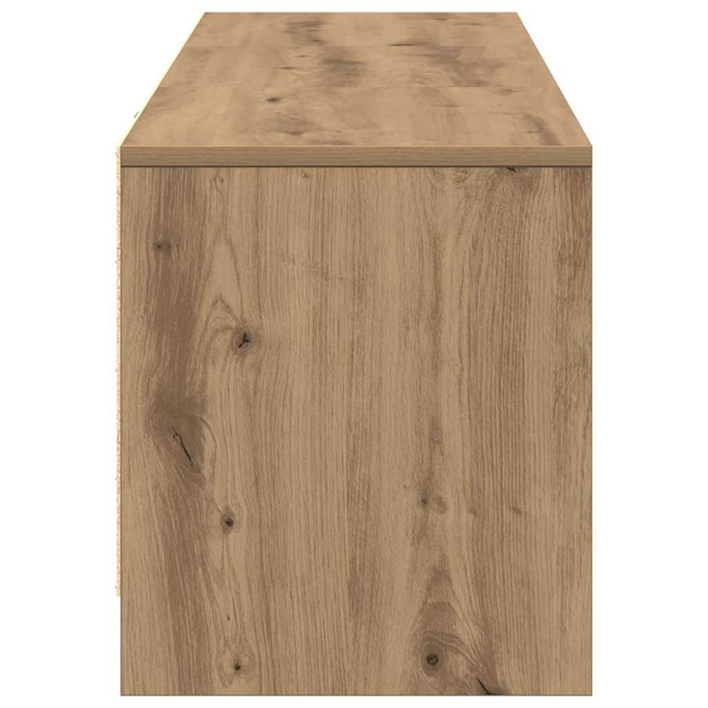 Produktbild för TV-bänk med LED Artisan Ek 140 x 34 x 40 cm Konstruerat trä