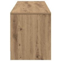 Produktbild för TV-bänk med LED Artisan Ek 140 x 34 x 40 cm Konstruerat trä