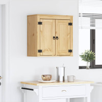 Produktbild för Skåp SKI HonungsBrun 60 x 32 x 60 cm Massiv furu