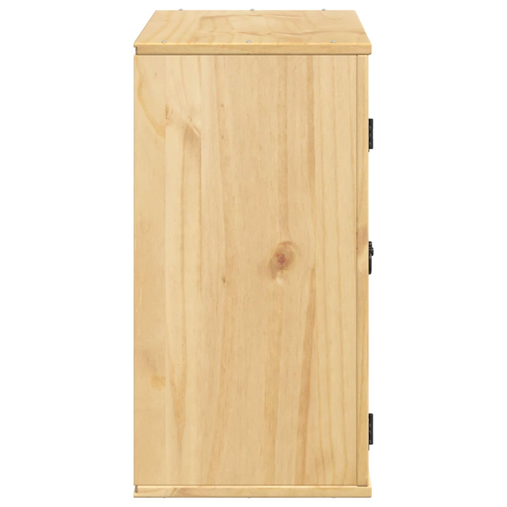 Produktbild för Skåp SKI HonungsBrun 60 x 32 x 60 cm Massiv furu