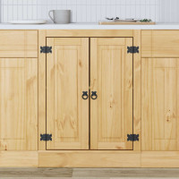 Produktbild för Skåp SKI HonungsBrun 60 x 46 x 81,5 cm Massiv furu