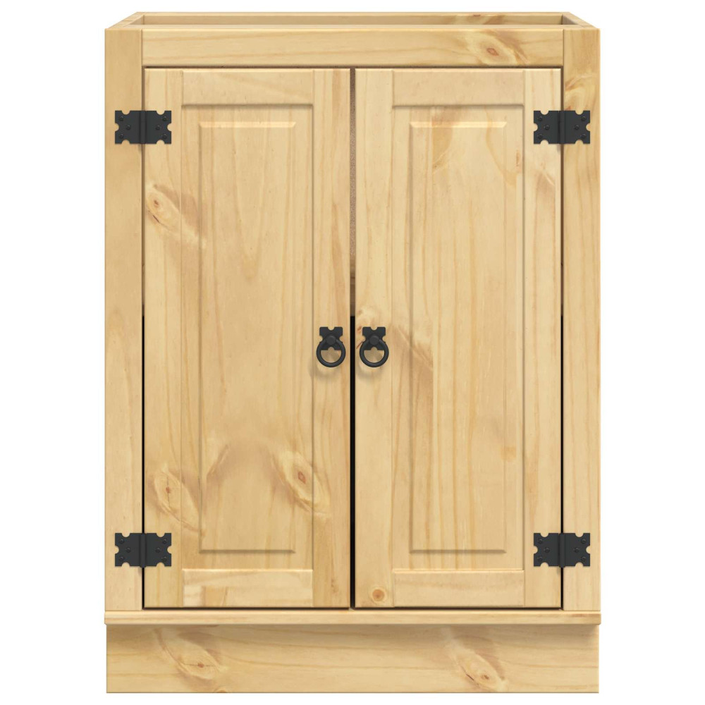 Produktbild för Skåp SKI HonungsBrun 60 x 46 x 81,5 cm Massiv furu