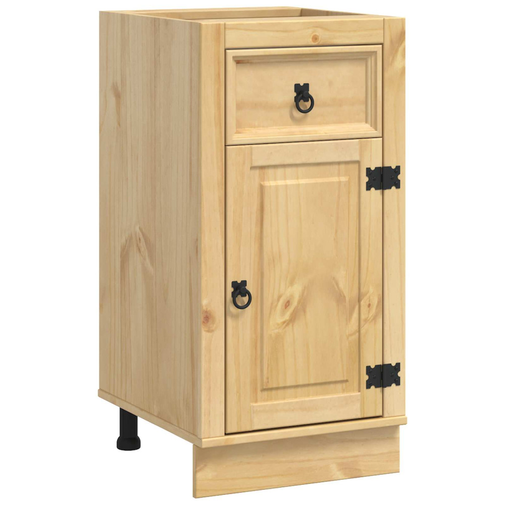 Produktbild för Skåp SKI HonungsBrun 40 x 46 x 81,5 cm Massiv furu