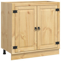 Produktbild för Skåp SKI HonungsBrun 80 x 46 x 81,5 cm Massiv furu