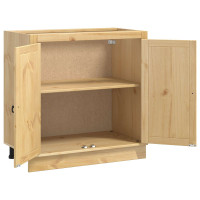 Produktbild för Skåp SKI HonungsBrun 80 x 46 x 81,5 cm Massiv furu