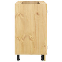 Produktbild för Skåp SKI HonungsBrun 80 x 46 x 81,5 cm Massiv furu