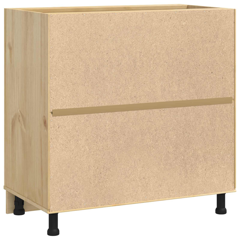 Produktbild för Skåp SKI HonungsBrun 80 x 46 x 81,5 cm Massiv furu