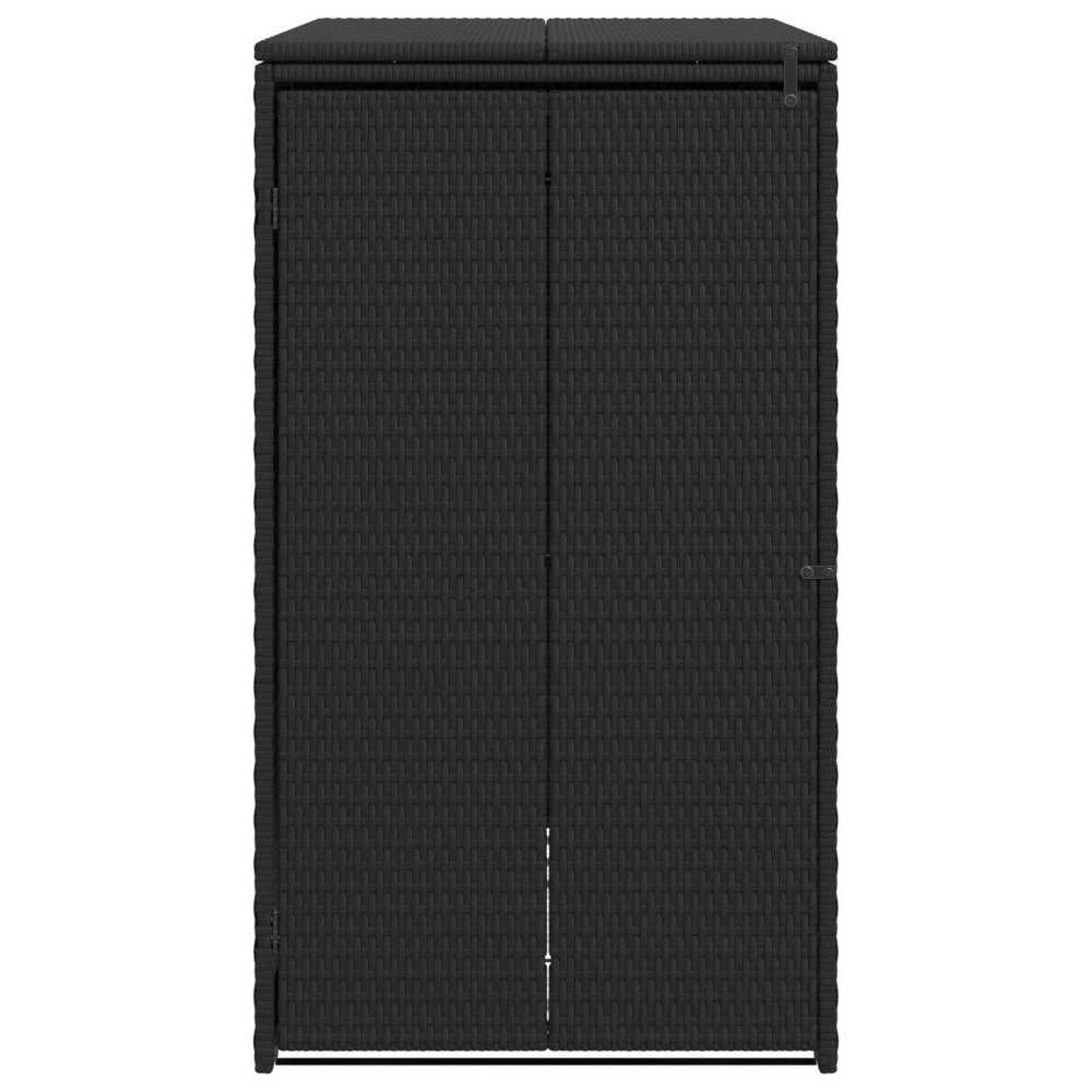Produktbild för Avfallshink Box Svart 65 x 80 x 115 cm polyeten