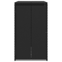 Produktbild för Avfallshink Box Svart 65 x 80 x 115 cm polyeten