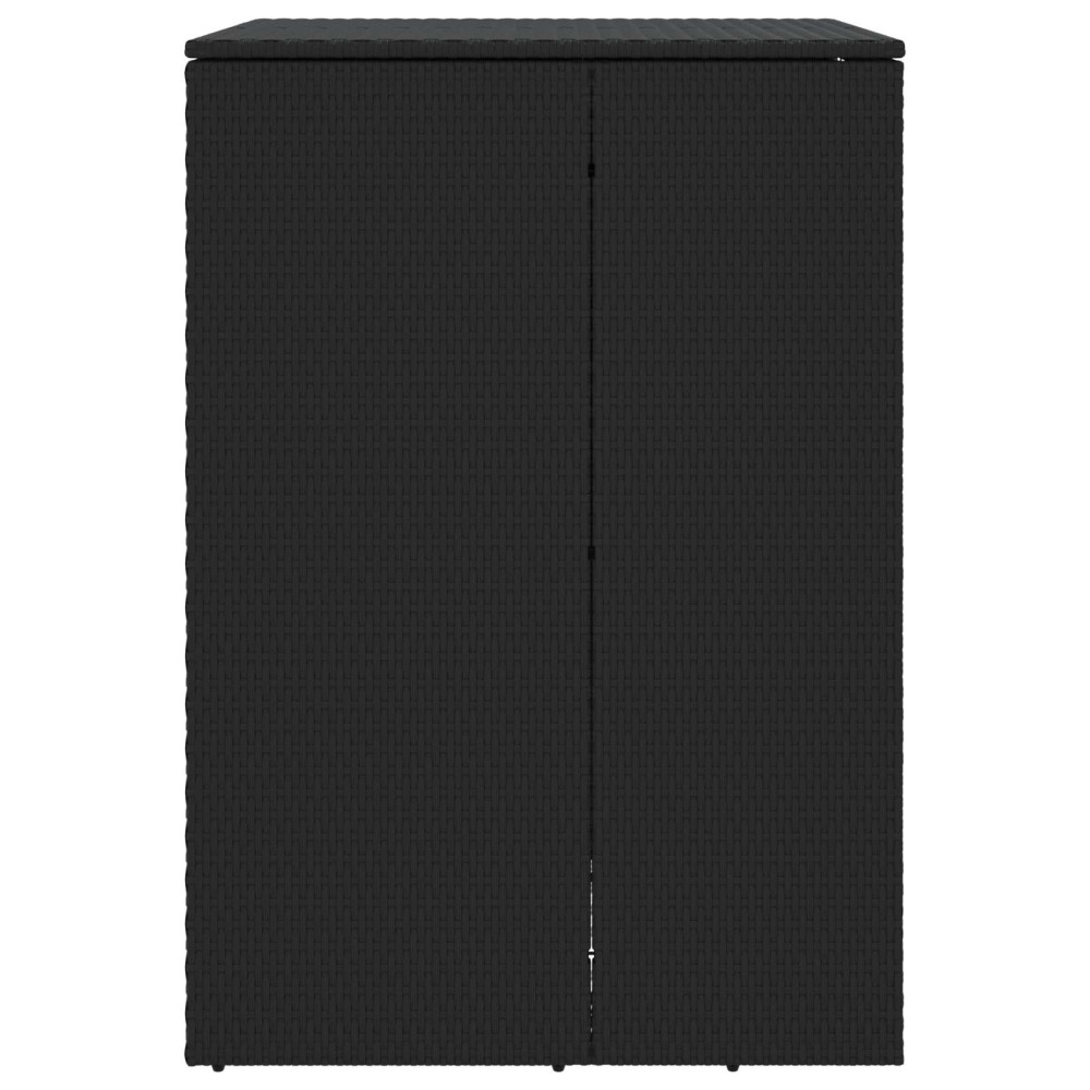 Produktbild för Avfallshink Box Svart 65 x 80 x 115 cm polyeten