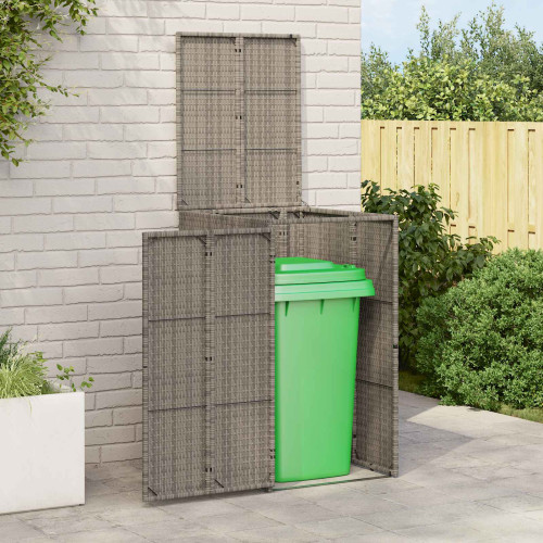 vidaXL Avfallshink Box Grå 65 x 80 x 115 cm polyeten