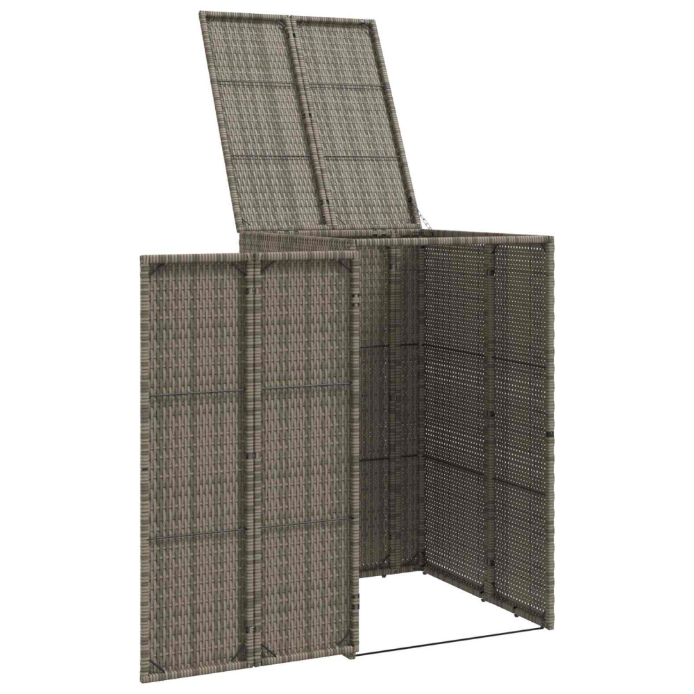 Produktbild för Avfallshink Box Grå 65 x 80 x 115 cm polyeten