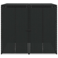 Produktbild för Avfallshink Box 2 pcs Svart 130 x 80 x 115 cm polyeten