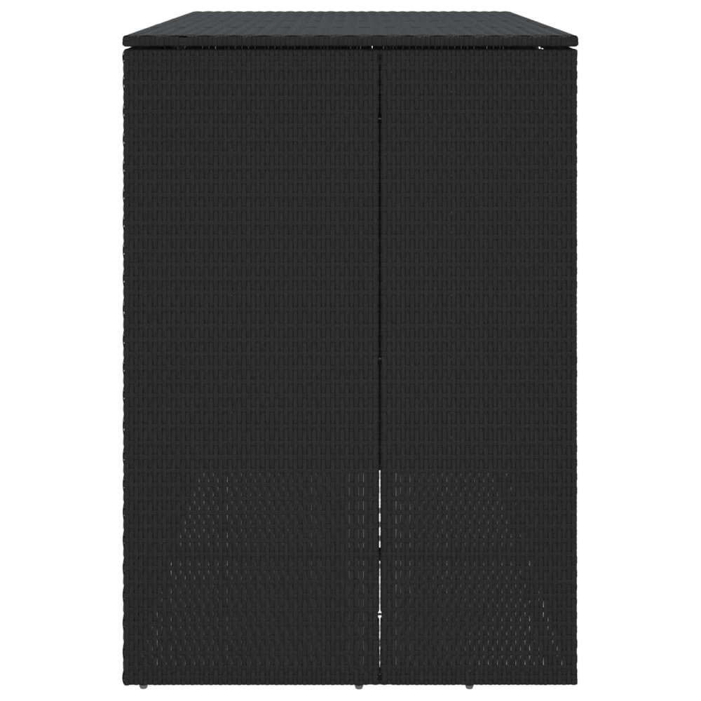 Produktbild för Avfallshink Box 2 pcs Svart 130 x 80 x 115 cm polyeten