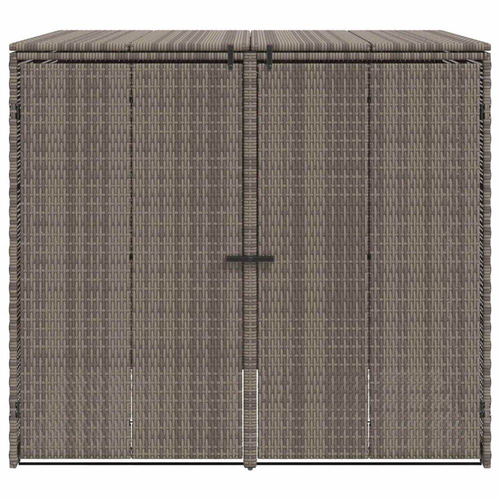 Produktbild för Avfallshink Box 2 pcs Grå 130 x 80 x 115 cm polyeten
