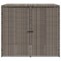 Produktbild för Avfallshink Box 2 pcs Grå 130 x 80 x 115 cm polyeten