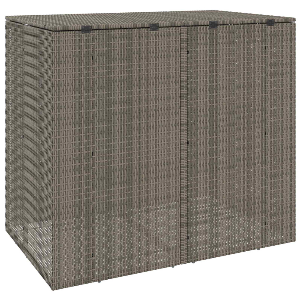 Produktbild för Avfallshink Box 2 pcs Grå 130 x 80 x 115 cm polyeten