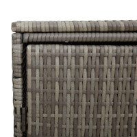 Produktbild för Avfallshink Box 2 pcs Grå 130 x 80 x 115 cm polyeten