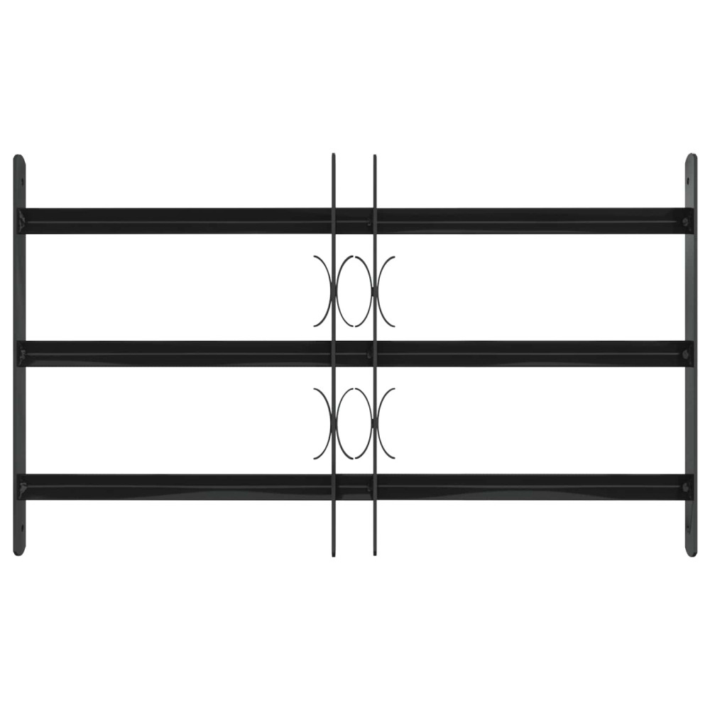 Produktbild för Fönstergaller 75.5 x 45 cm Pulverlackerat stål Svart
