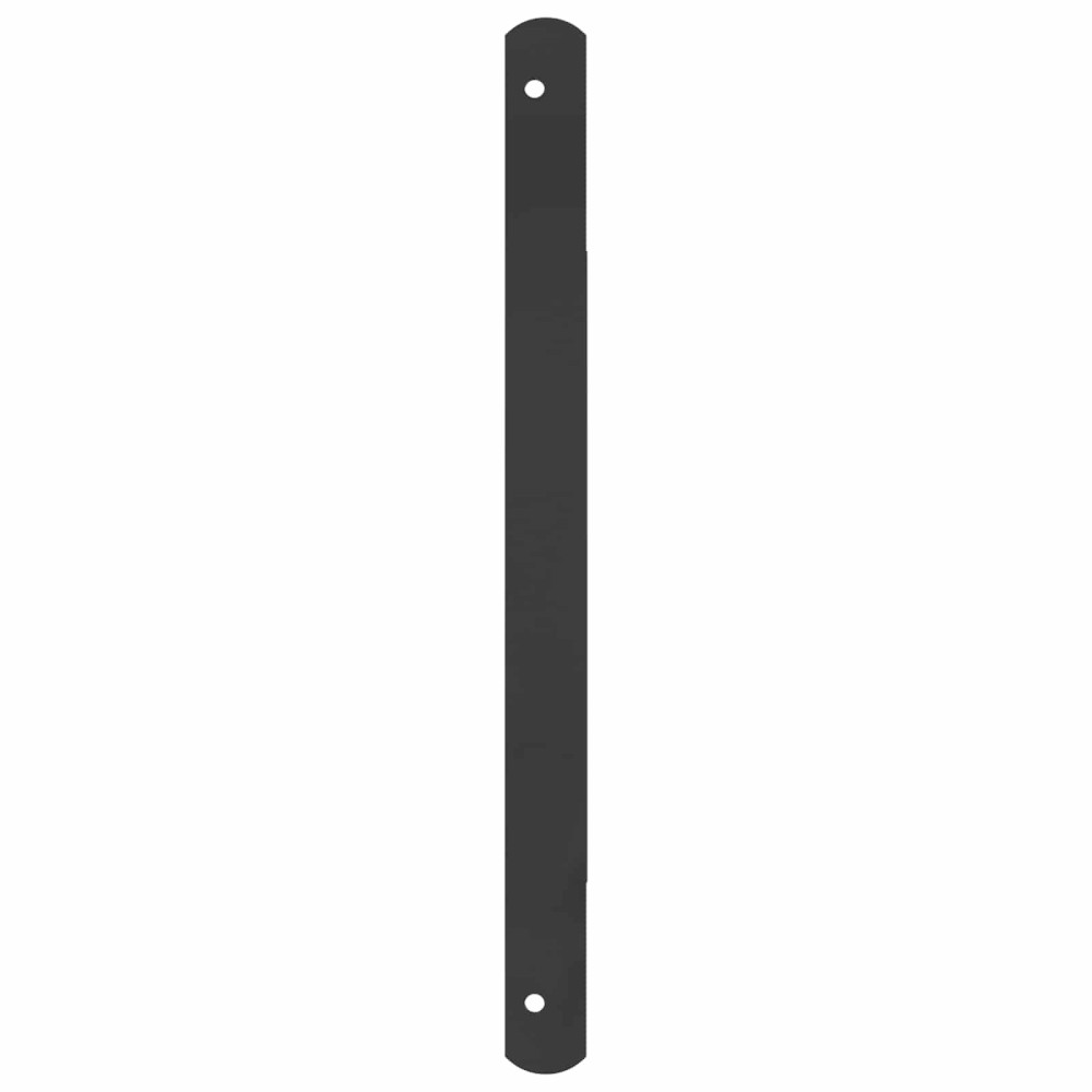 Produktbild för Fönstergaller 116 x 45 cm Pulverlackerat stål Svart