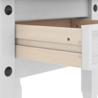 Produktbild för Sidobord med låda Corona Vit 50 x 50 x 50 cm Massiv furu