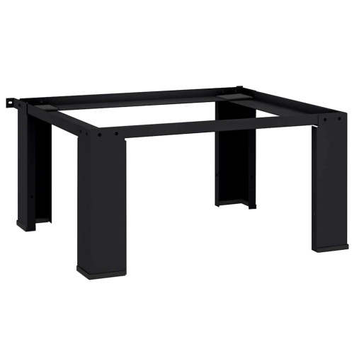 vidaXL Tvättmaskin Pedestal Svart 64 x 55 x 32,5 cm Stål