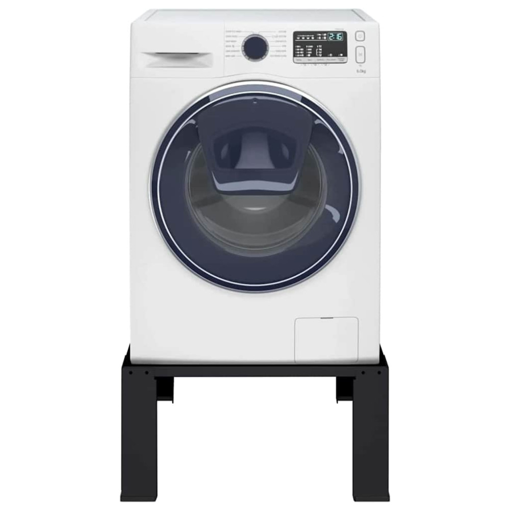 Produktbild för Tvättmaskin Pedestal Svart 64 x 55 x 32,5 cm Stål