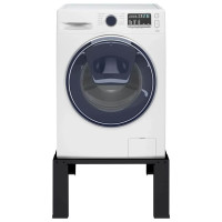 Produktbild för Tvättmaskin Pedestal Svart 64 x 55 x 32,5 cm Stål