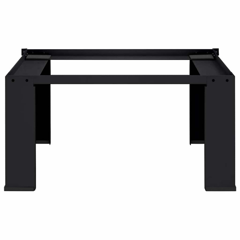 Produktbild för Tvättmaskin Pedestal Svart 64 x 55 x 32,5 cm Stål