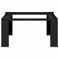 Produktbild för Tvättmaskin Pedestal Svart 64 x 55 x 32,5 cm Stål