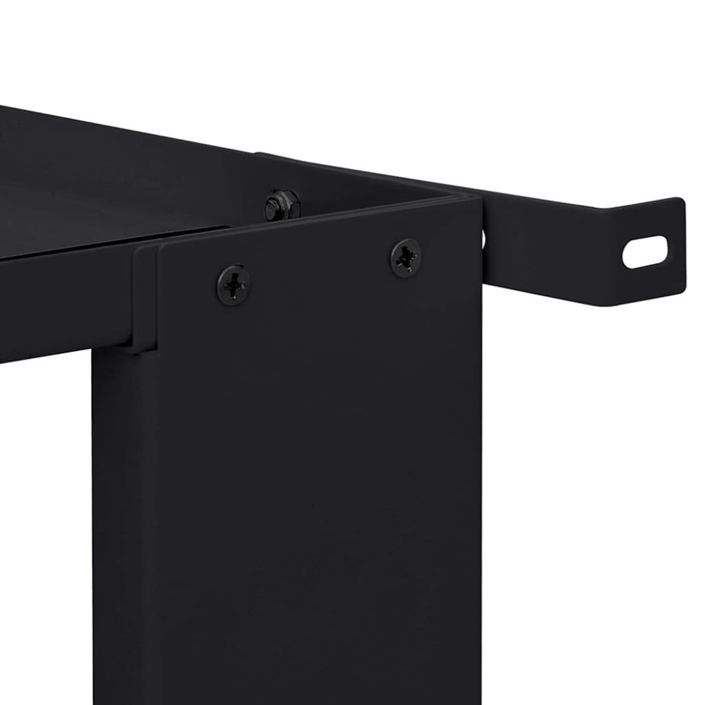 Produktbild för Tvättmaskin Pedestal Svart 64 x 55 x 32,5 cm Stål